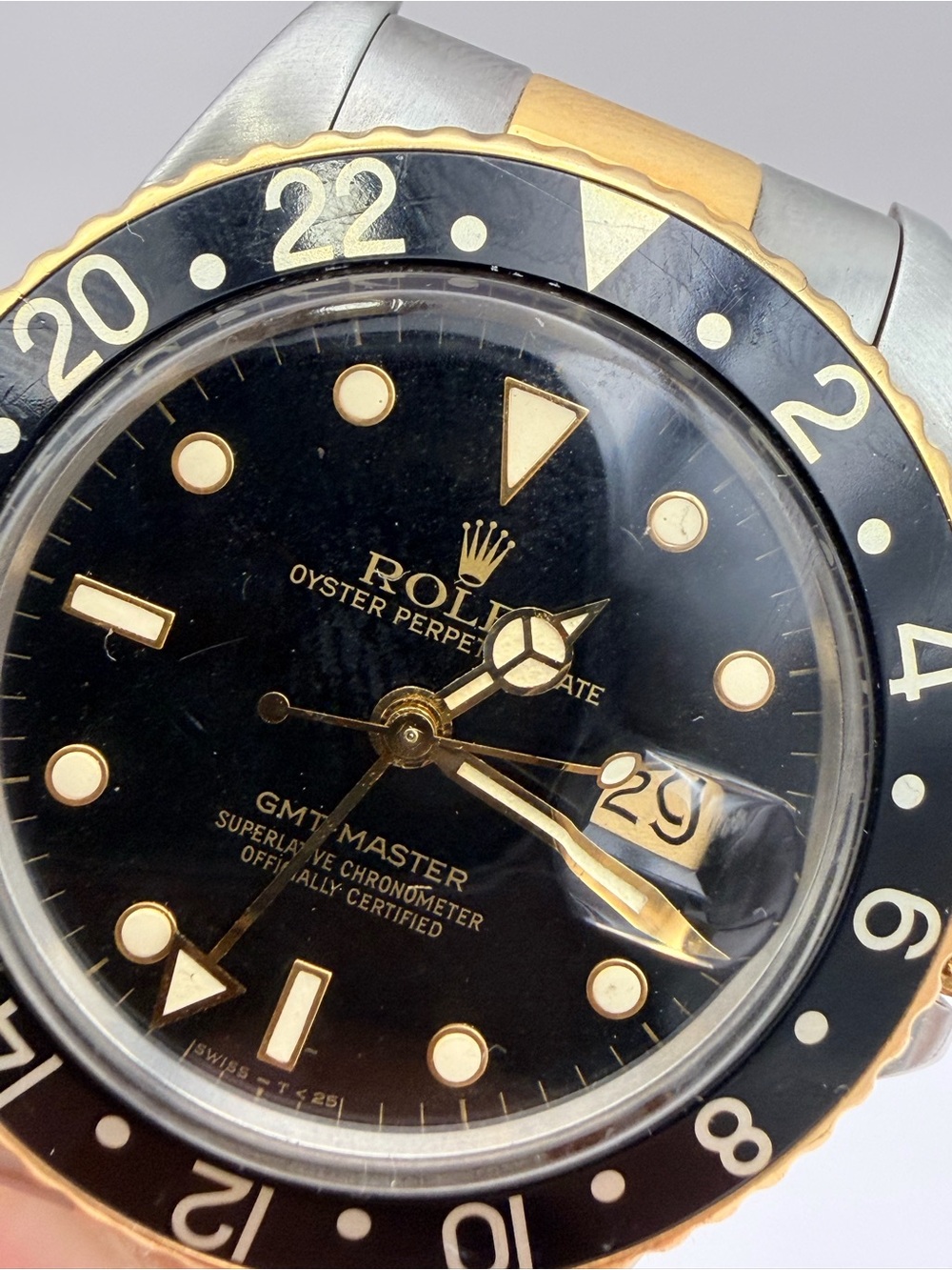 Rolex Two-Tone Black Dial GMT Watch